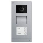 ABB-Welcome IP Video Outdoor Station with Induction Loop, Stainless Steel, 3 Button